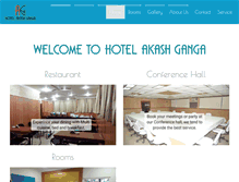 Tablet Screenshot of hotelakashganga.com